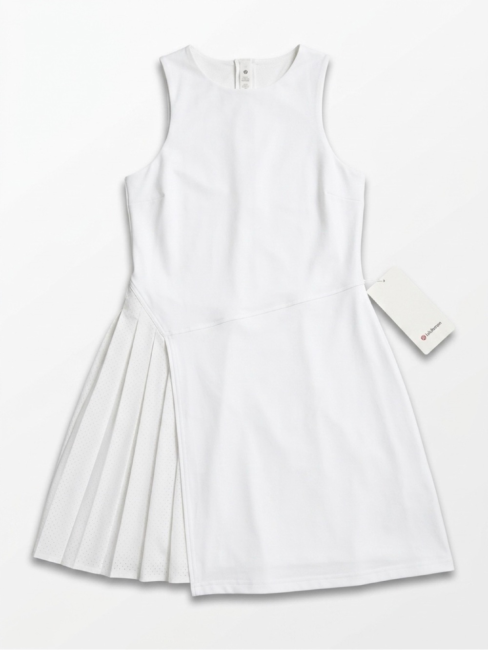 Lululemon NWT Sleeveless White Pleated Skirt Dress - Picture 2 of 8